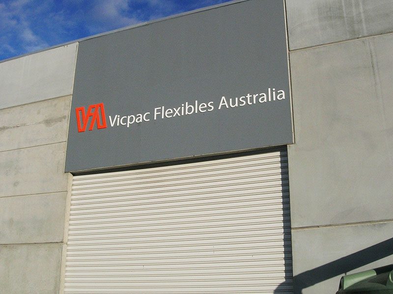 Vicpac laser cut sign