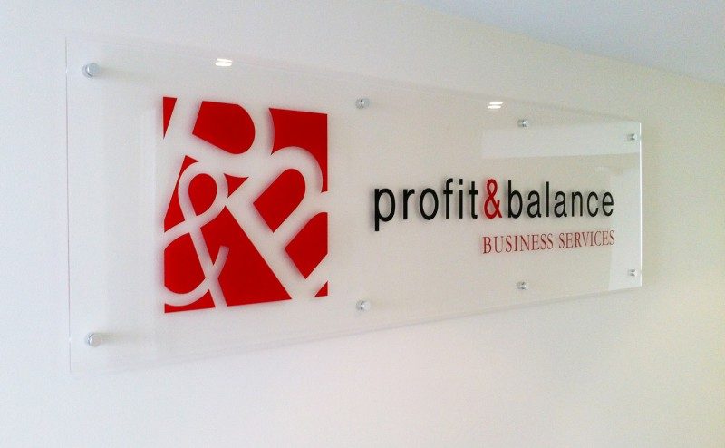 Profit office sign