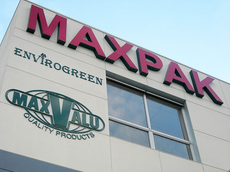 Maxpak 3D sign
